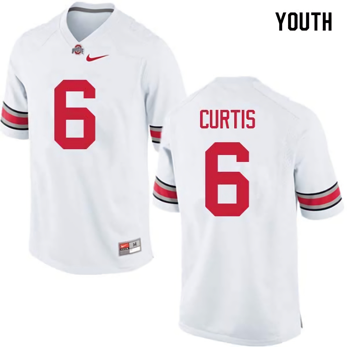 Kory Curtis Ohio State Buckeyes Youth NCAA #6 Nike White College Stitched Football Jersey DHS5056OZ